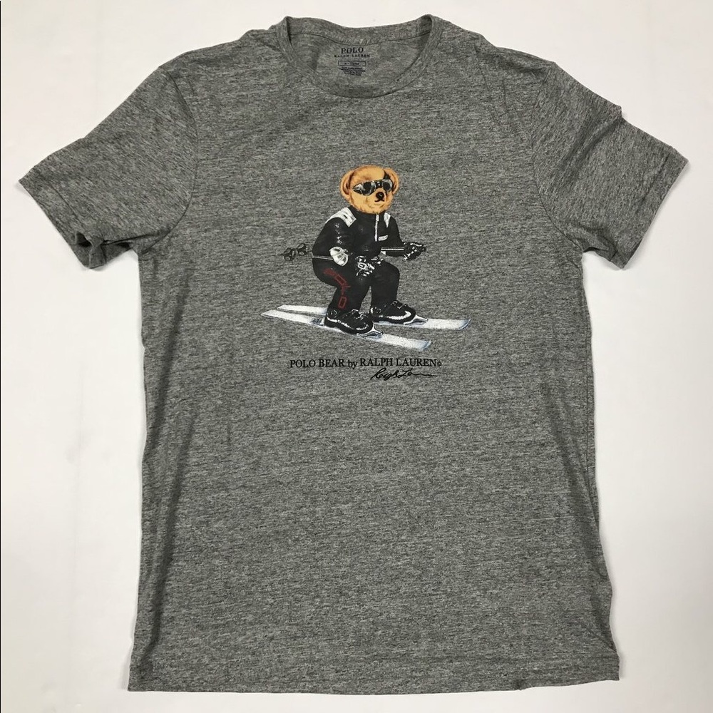 Host pick Men’s Polo Teddy Bear ski t shirt - Picture 2 of 2